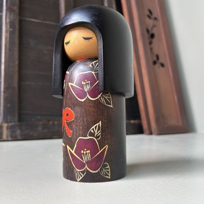 Vintage Kokeshi van Miyashita Hajime - Jaren '70