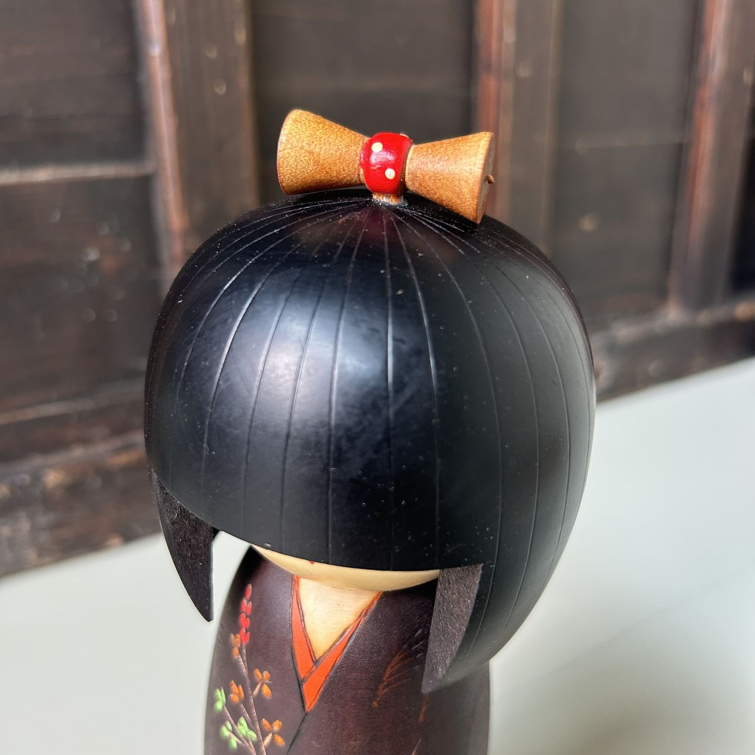 Vintage Kokeshi by Sadao Kishi –Robō 路傍, 1970s.