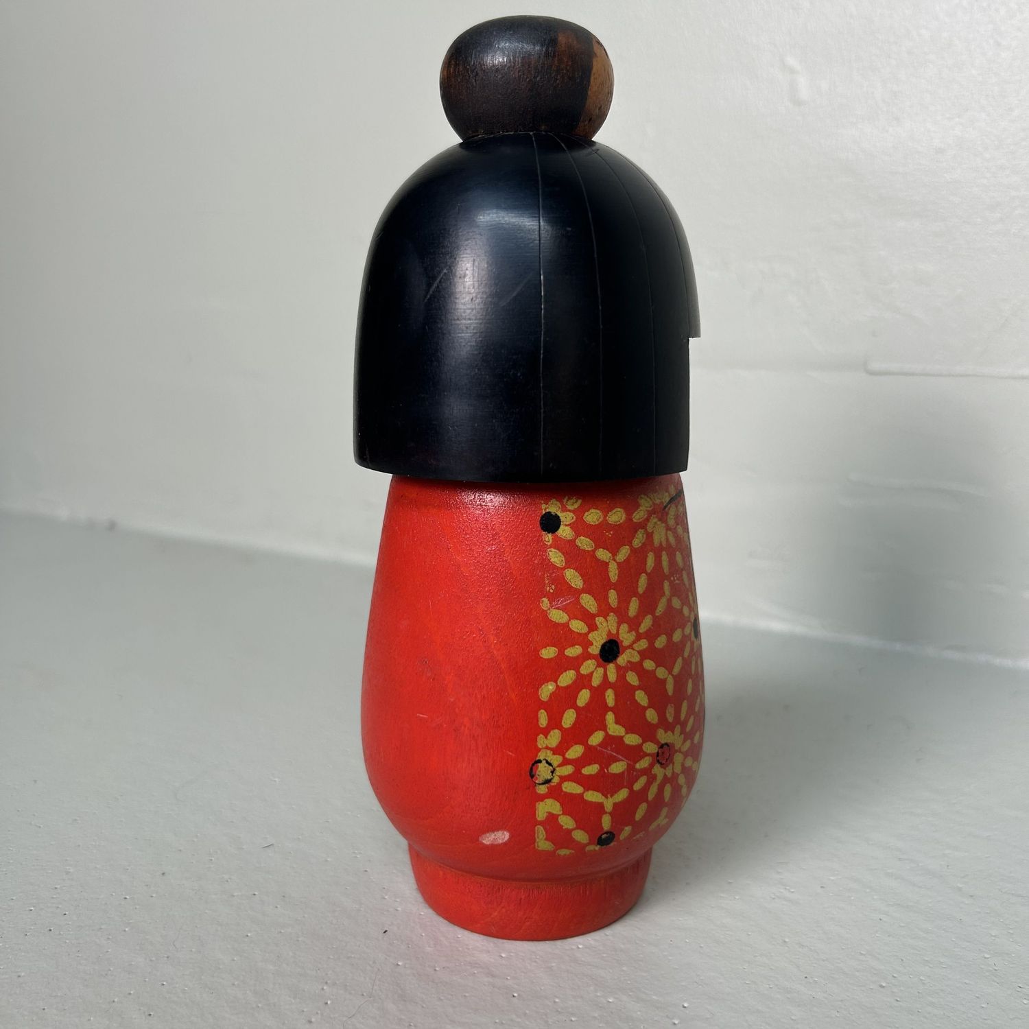 Charming Sōsaku Kokeshi by Kazuo Takamizawa, 1970s