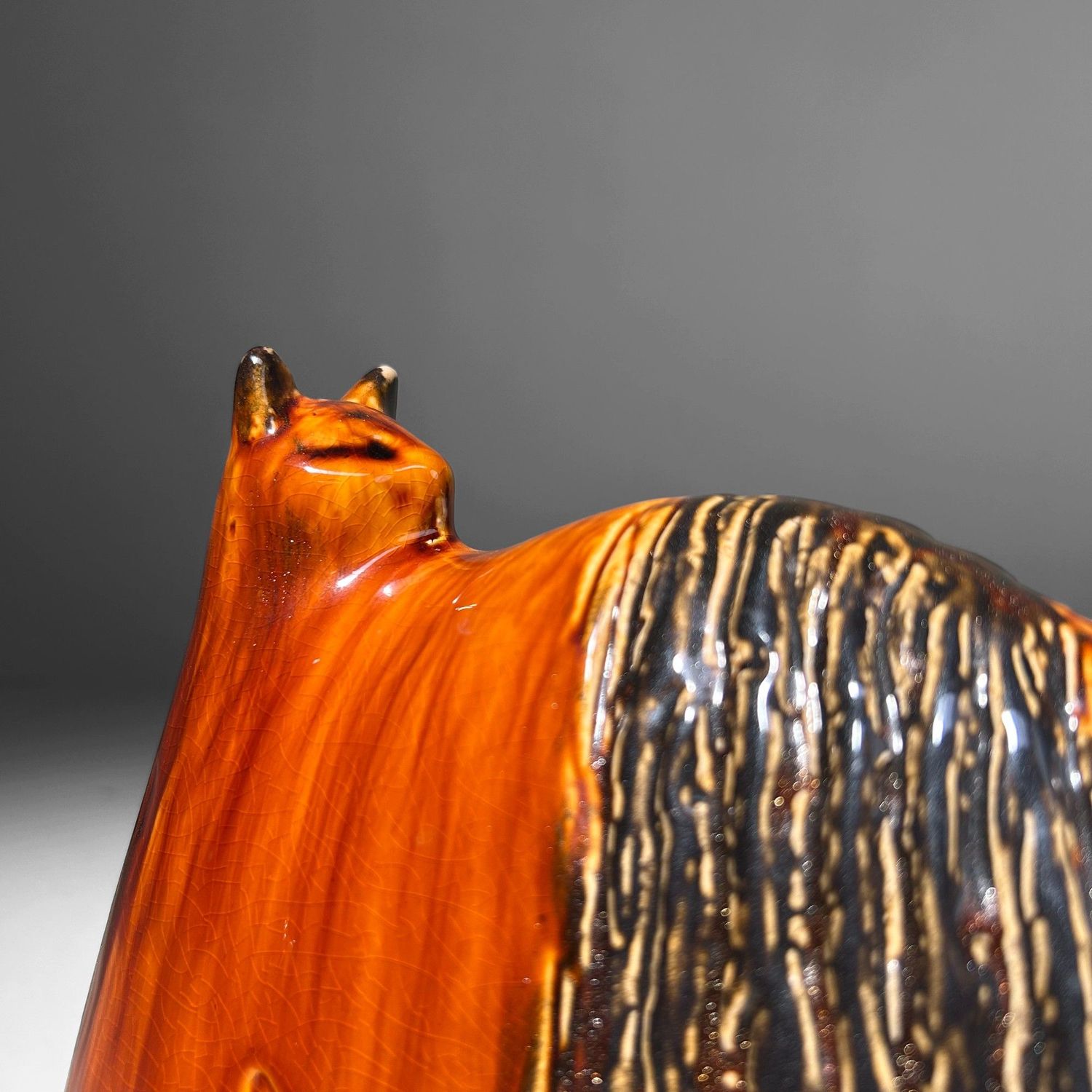 Vintage Ceramic Cat Duo – English, 1970s