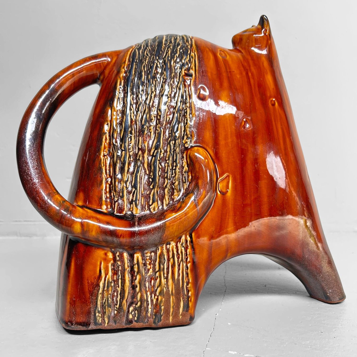 Vintage Ceramic Cat Duo – English, 1970s