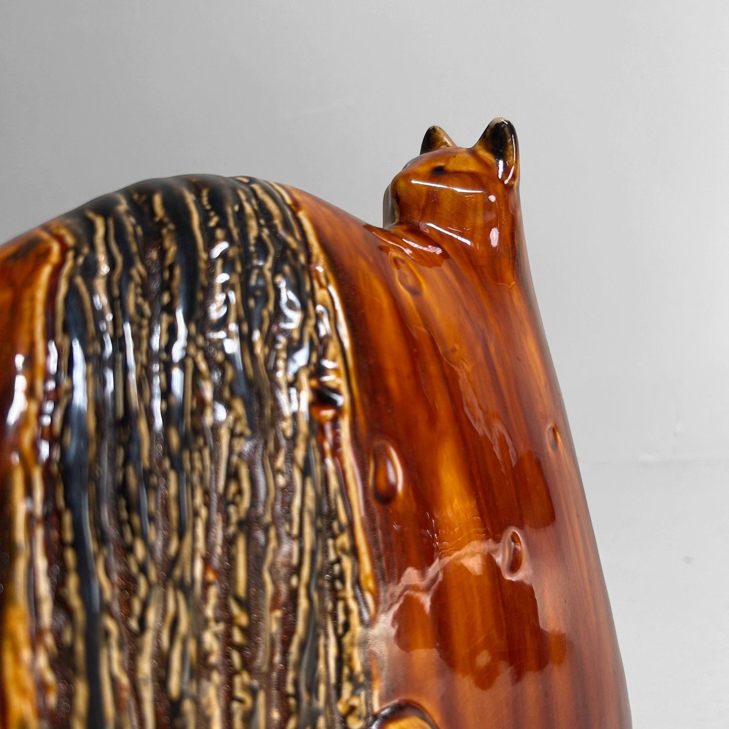 Vintage Ceramic Cat Duo – English, 1970s