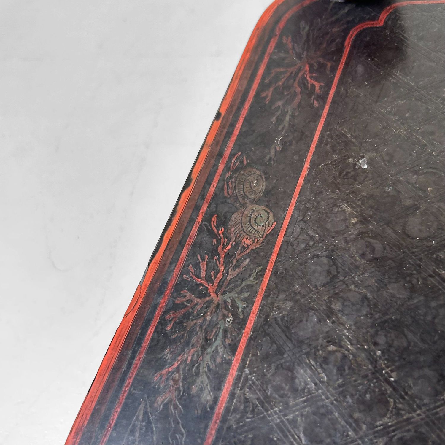 Antique Chinese Altar Stand with Lacquer Decoration – 19th Century