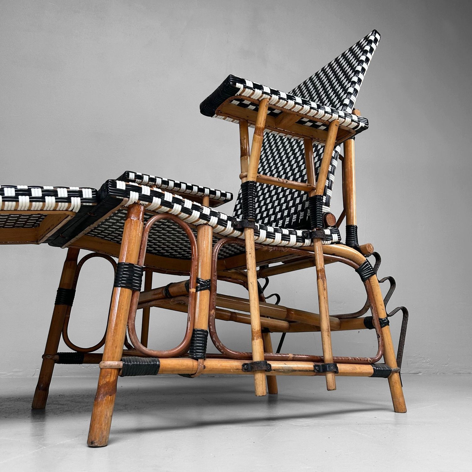 Maison Louis Drucker – Vintage Chaise Longue Set, 1920s Style