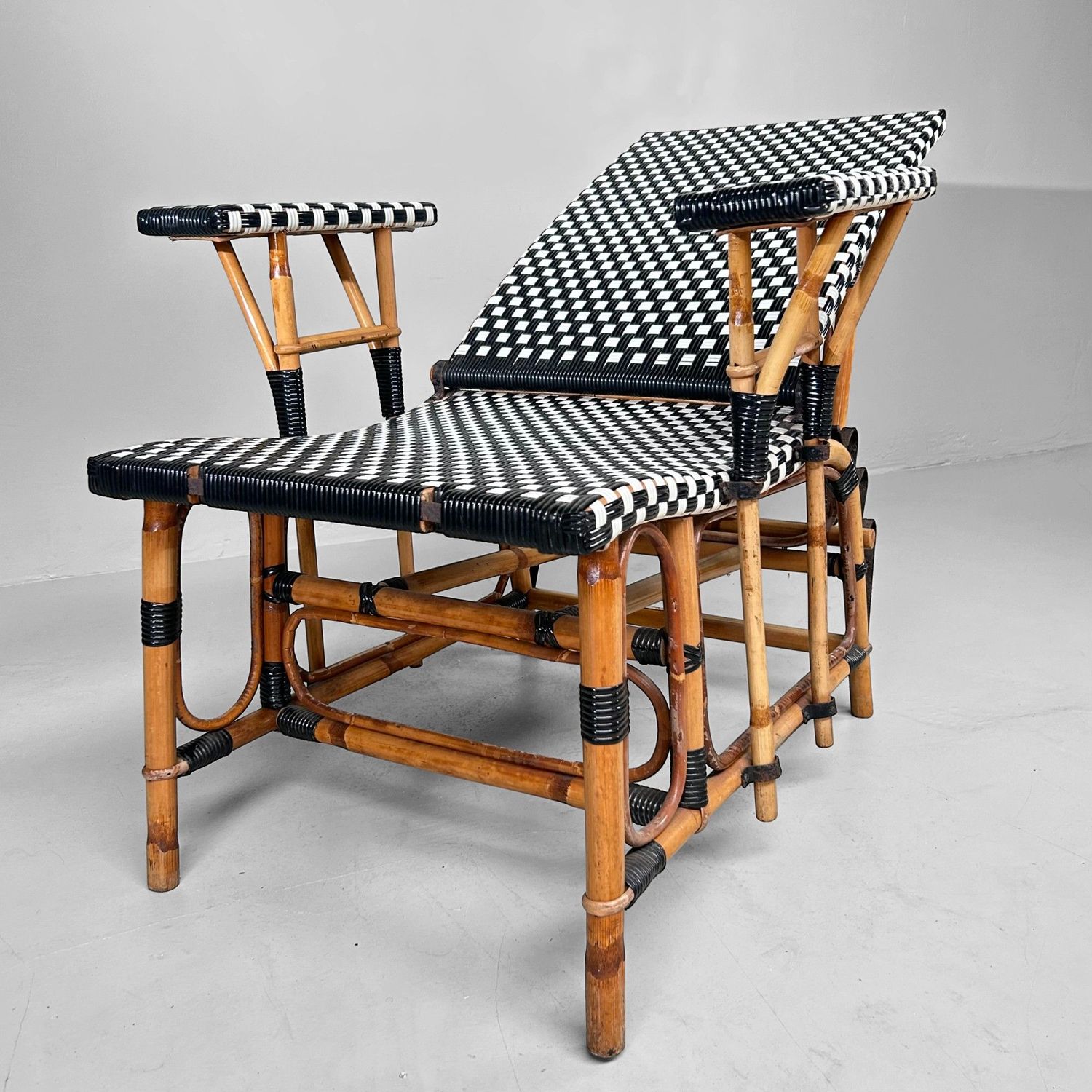 Maison Louis Drucker – Vintage Chaise Longue Set, 1920s Style