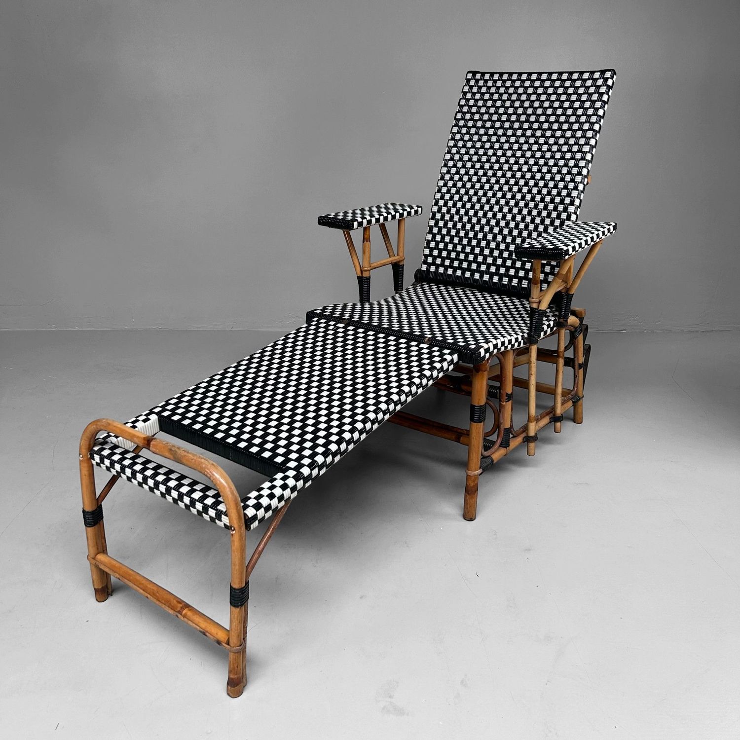 Maison Louis Drucker – Vintage Chaise Longue Set, 1920s Style