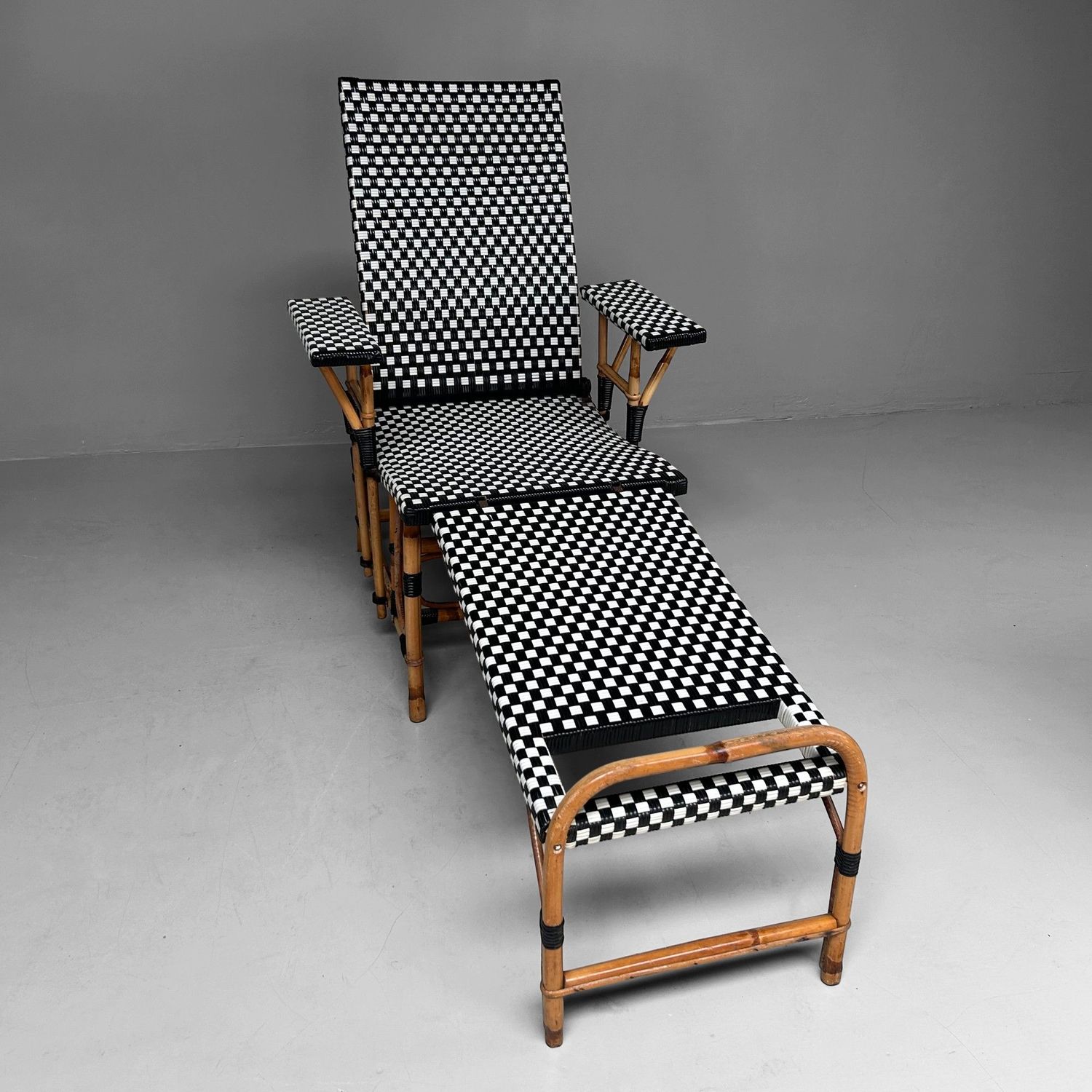 Maison Louis Drucker – Vintage Chaise Longue Set, 1920s Style