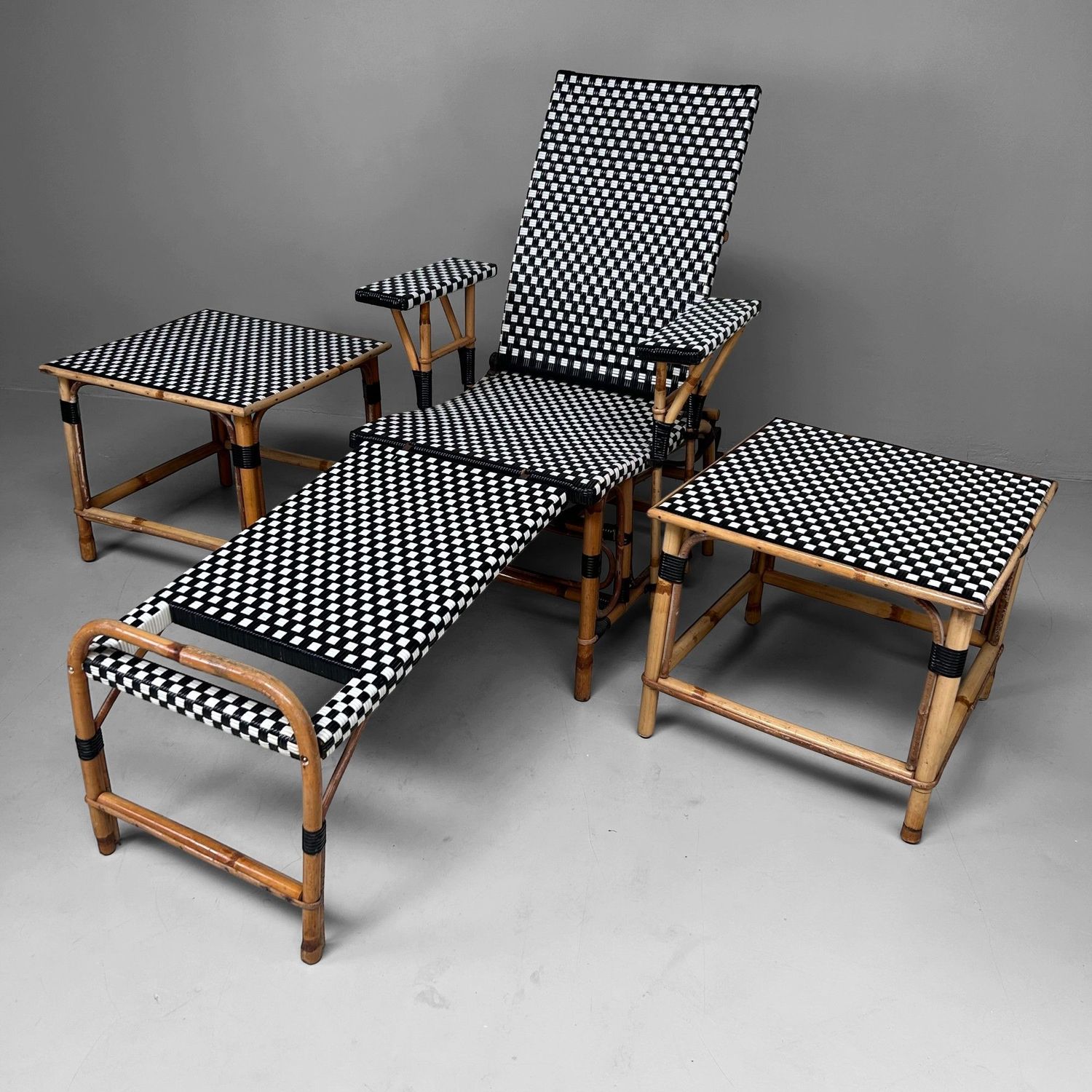 ​Maison Louis Drucker – Vintage Chaise Longue Set, Jaren ’20 stijl
