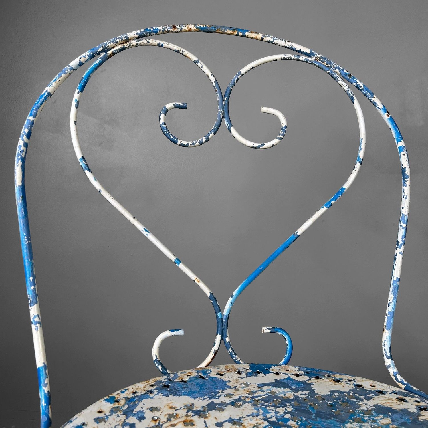 French Vintage Garden Set – 1950s/60s – 8 Chairs + Table + Side Table