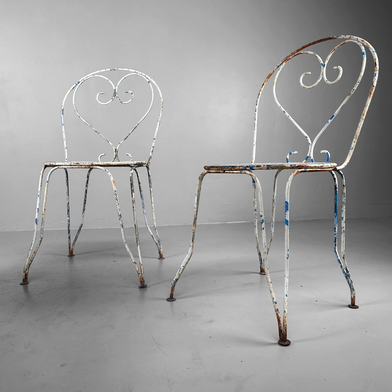 French Vintage Garden Set – 1950s/60s – 8 Chairs + Table + Side Table