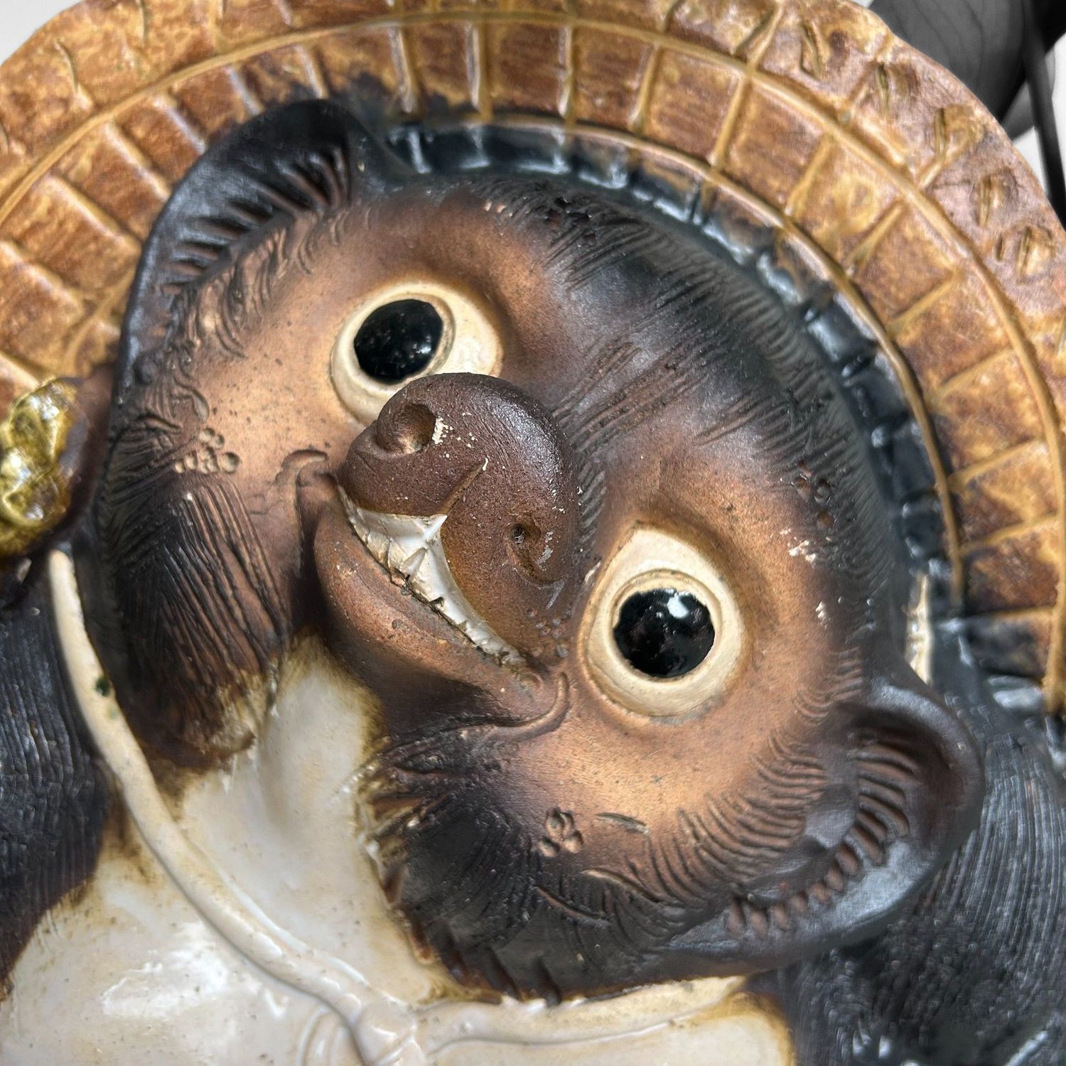 Vintage Japanse Tanuki van Shigaraki-keramiek – ca. 1960