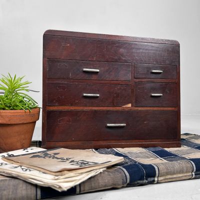 Vintage Japans Haribako Naaikastje met Verborgen Lade – Jaren ’40