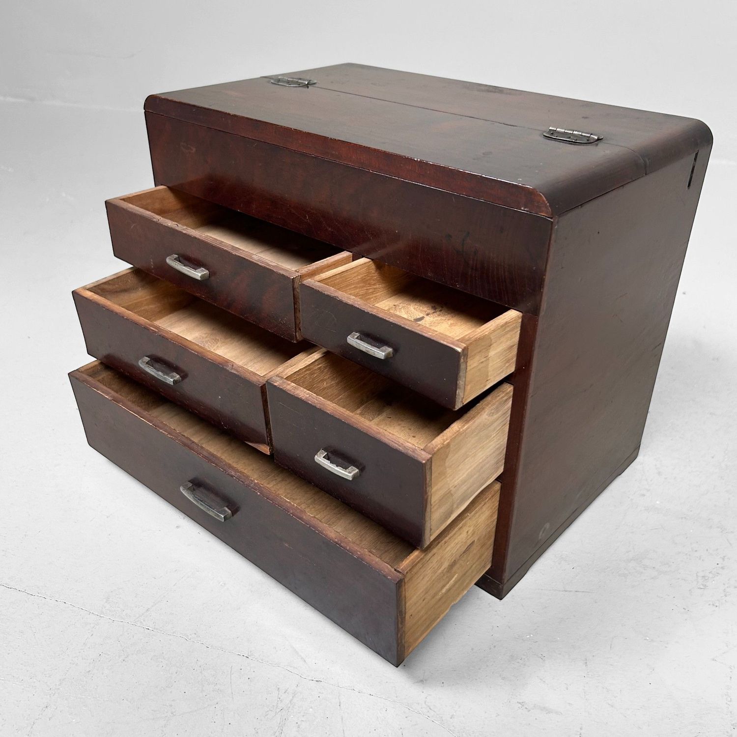 Vintage Japans Haribako Naaikastje met Verborgen Lade – Jaren ’40