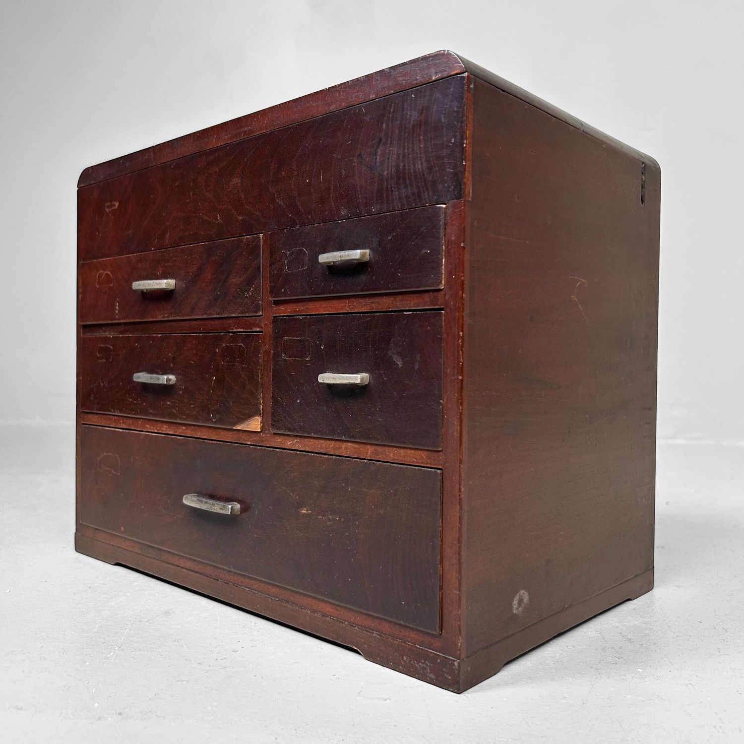 Vintage Japans Haribako Naaikastje met Verborgen Lade – Jaren ’40