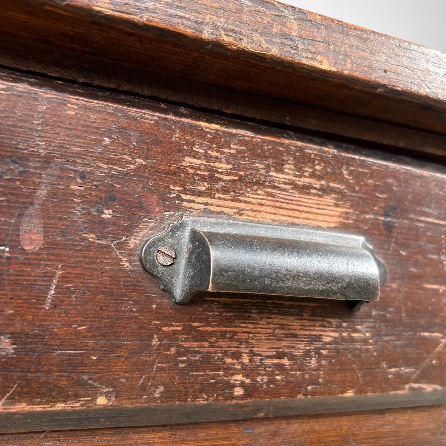 1920s–1930s Minimalist Japanese Desk with Drawers