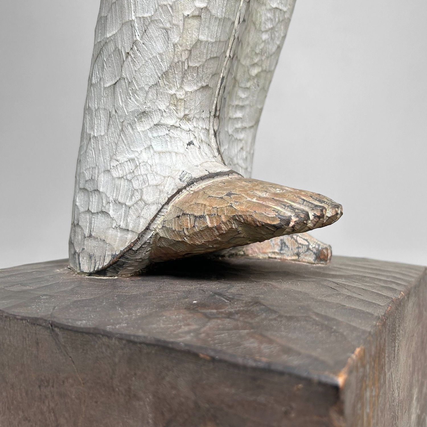 Colorful Exotic Wooden Figure, 1950s – Polychrome Serenity