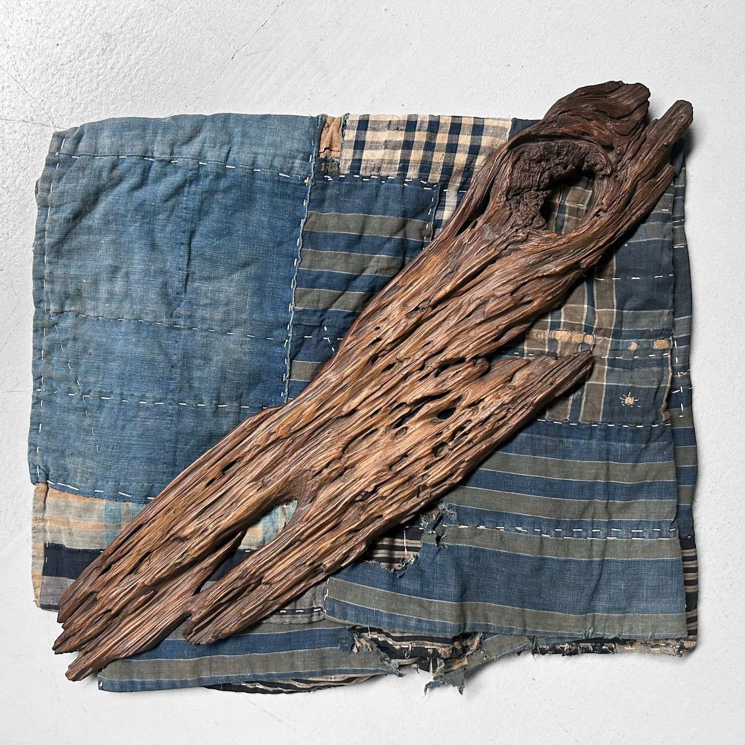 Authentic Japanese Wabi Sabi Wood Object – ca. 1920s