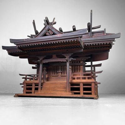 Zeldzame Kamidana uit de Meiji-periode – Japans Shinto-huisaltaar