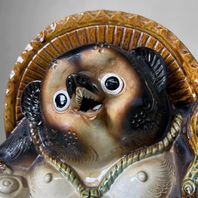 Vintage Japanse Tanuki, Shigaraki, ca. 1970