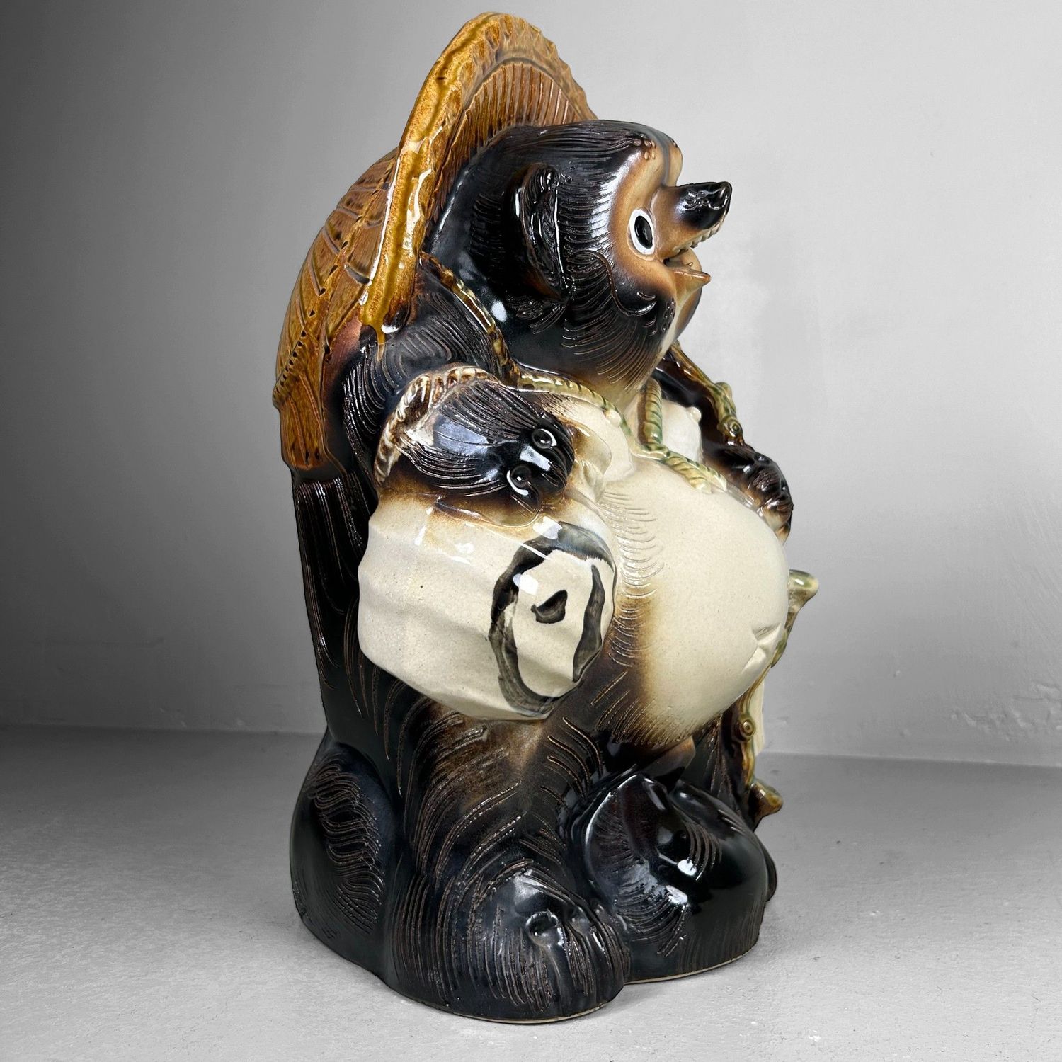 Vintage Japanse Tanuki, Shigaraki, ca. 1970