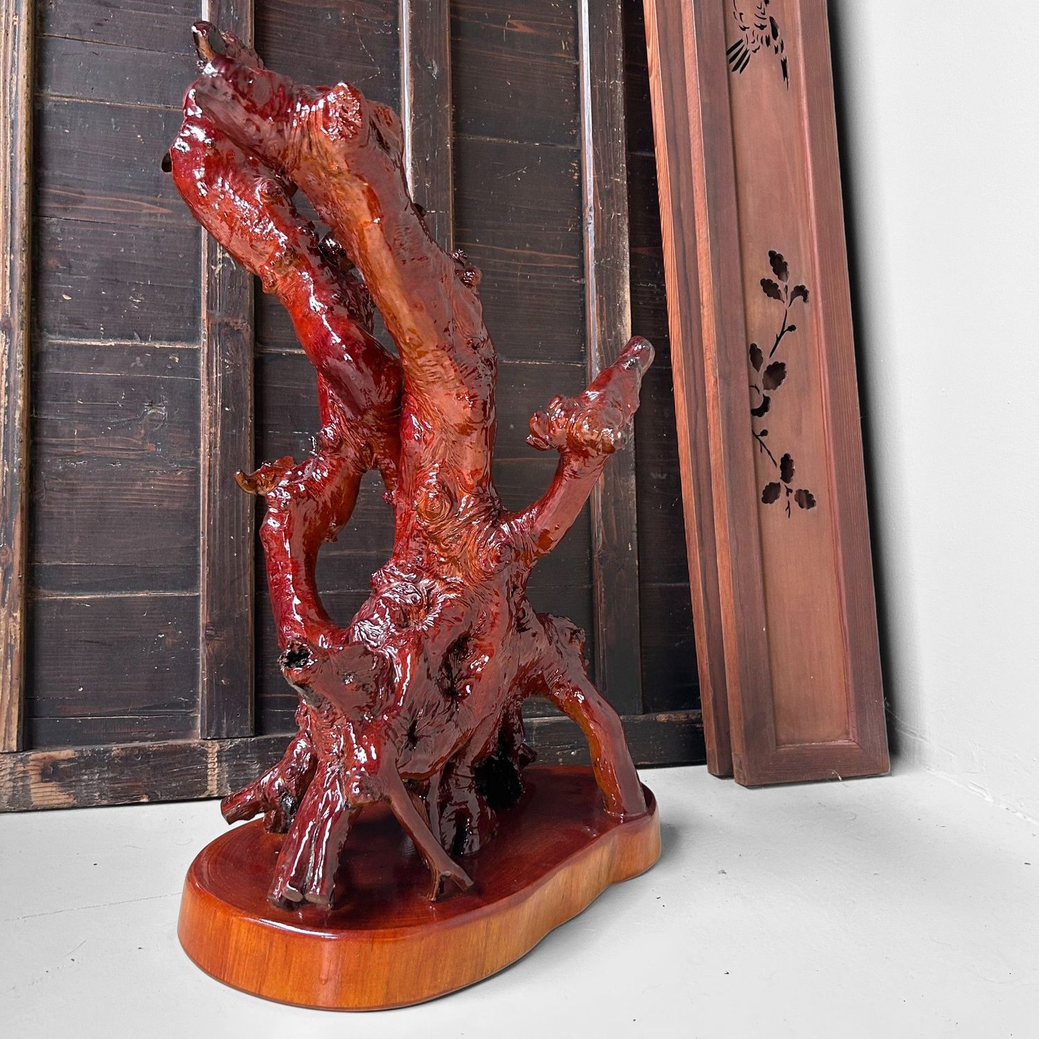 Japans Wortelhout Sculptuur – Wabi-Sabi  uit de Jaren ’70