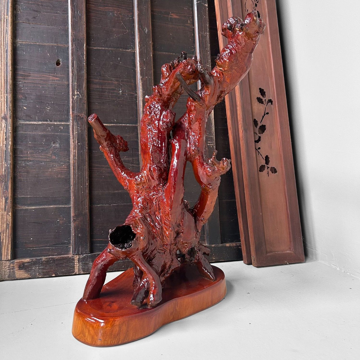 Japans Wortelhout Sculptuur – Wabi-Sabi  uit de Jaren ’70