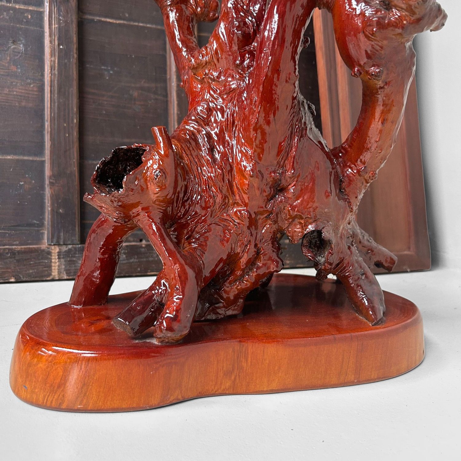 Japans Wortelhout Sculptuur – Wabi-Sabi  uit de Jaren ’70