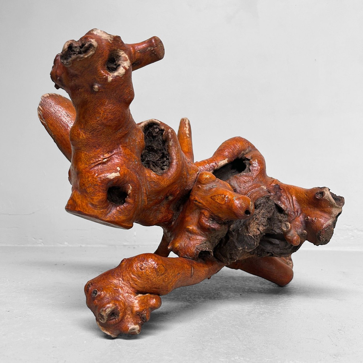 Decoratief Japans Wortelhout –Yamazakura , Jaren '70