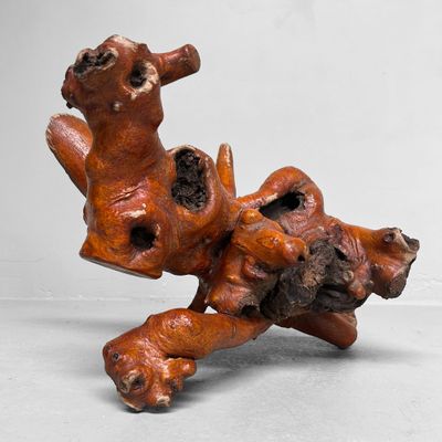 Decoratief Japans Wortelhout –Yamazakura , Jaren '70