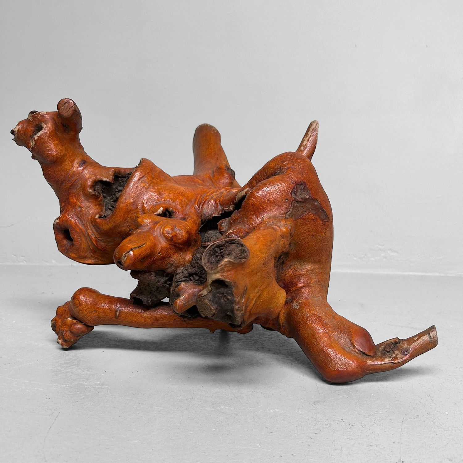 Decoratief Japans Wortelhout –Yamazakura , Jaren '70