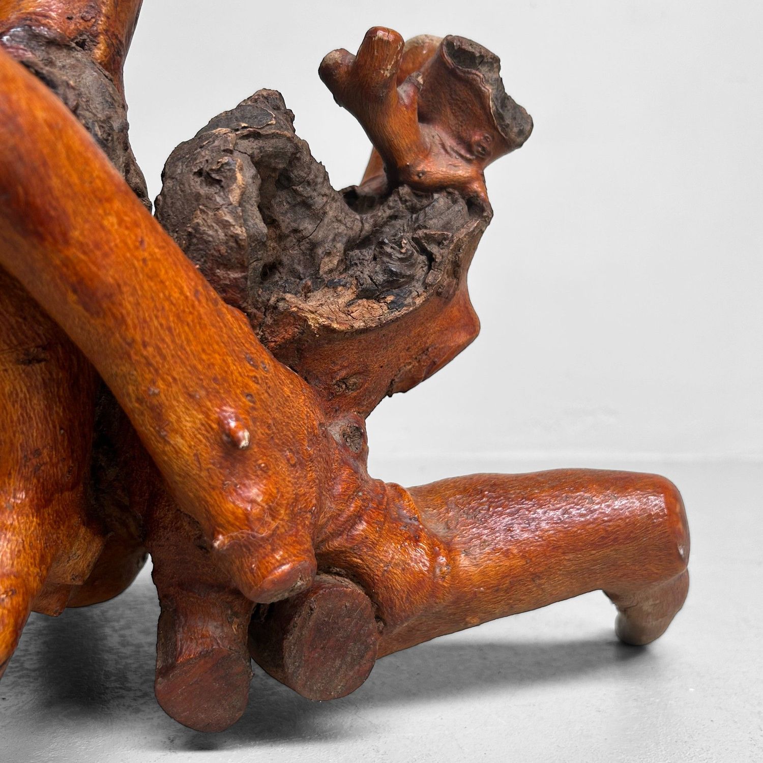 Decoratief Japans Wortelhout –Yamazakura , Jaren '70