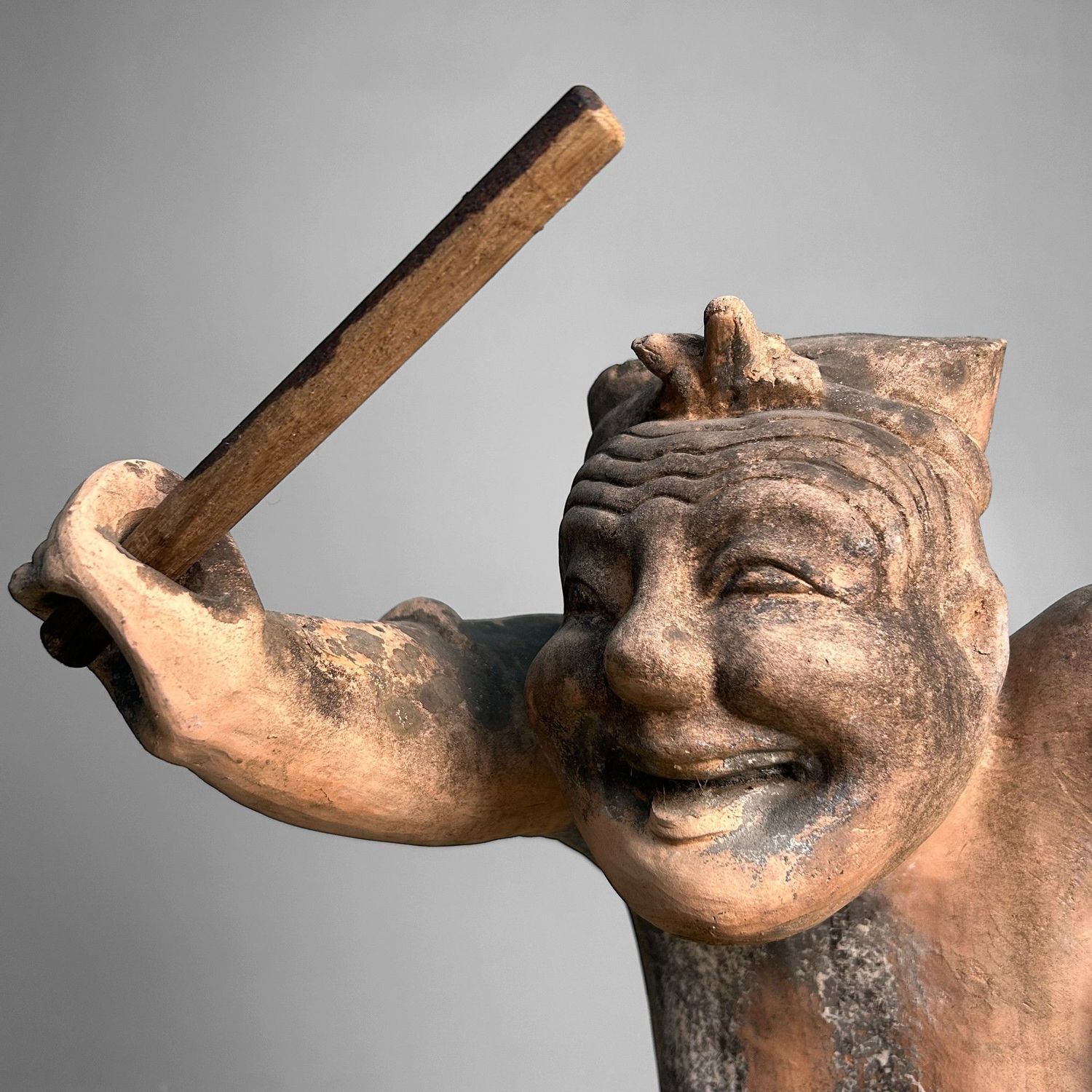 Rare Baixi Terracotta Tomb Figure – China, 19th Century