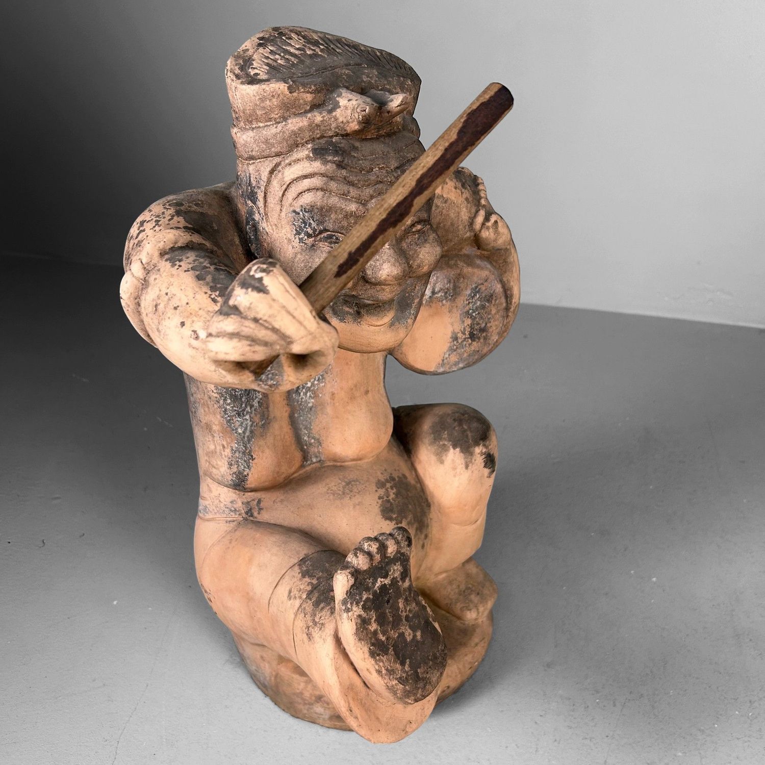 Rare Baixi Terracotta Tomb Figure – China, 19th Century