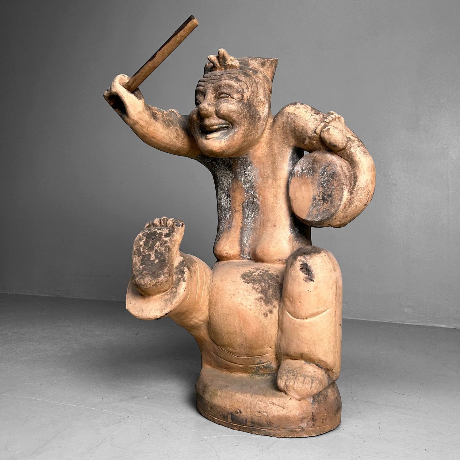 Rare Baixi Terracotta Tomb Figure – China, 19th Century