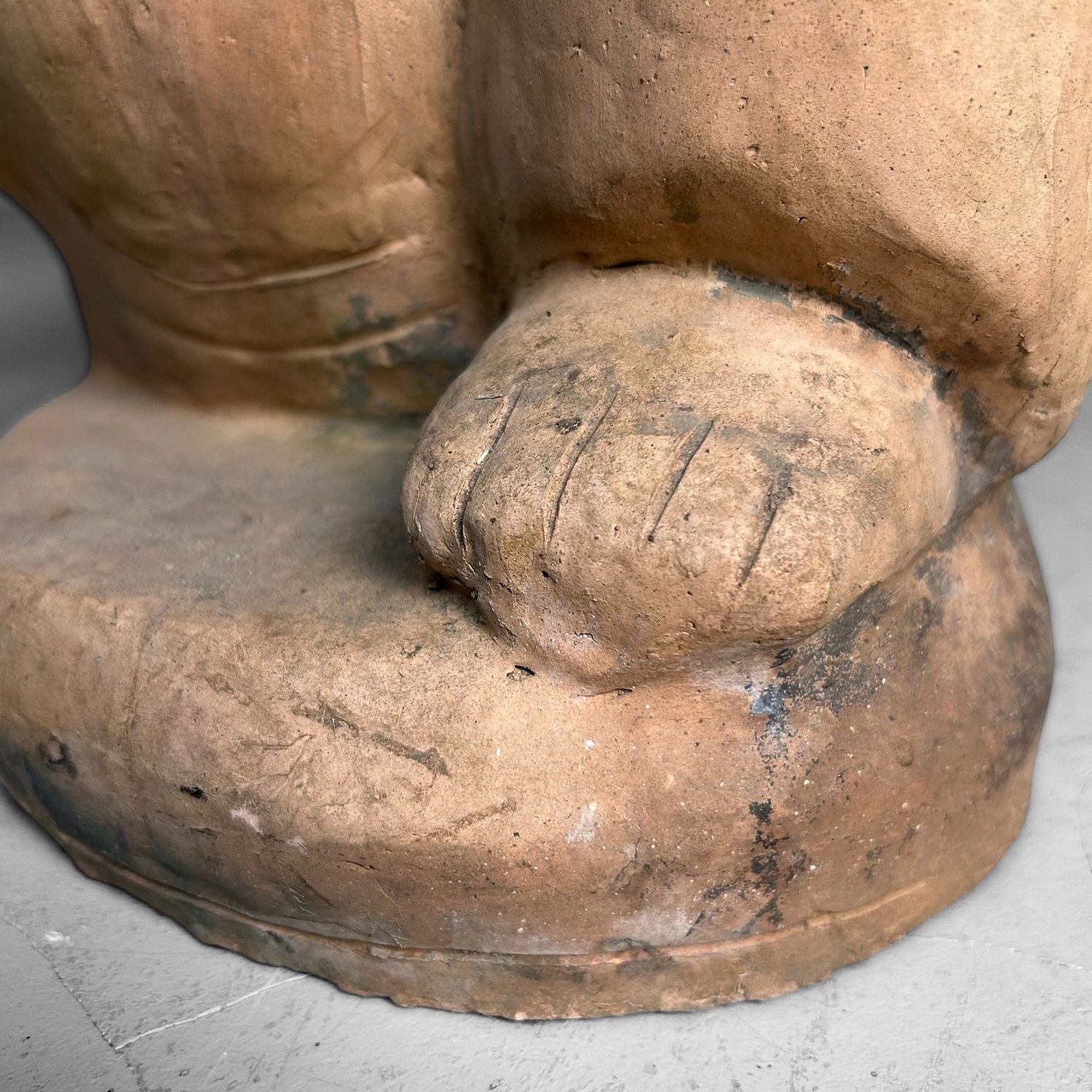 Rare Baixi Terracotta Tomb Figure – China, 19th Century