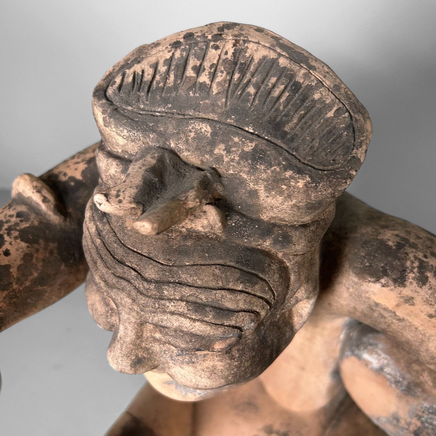 Rare Baixi Terracotta Tomb Figure – China, 19th Century