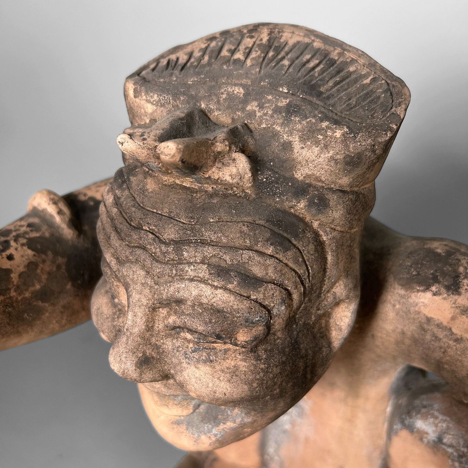 Rare Baixi Terracotta Tomb Figure – China, 19th Century