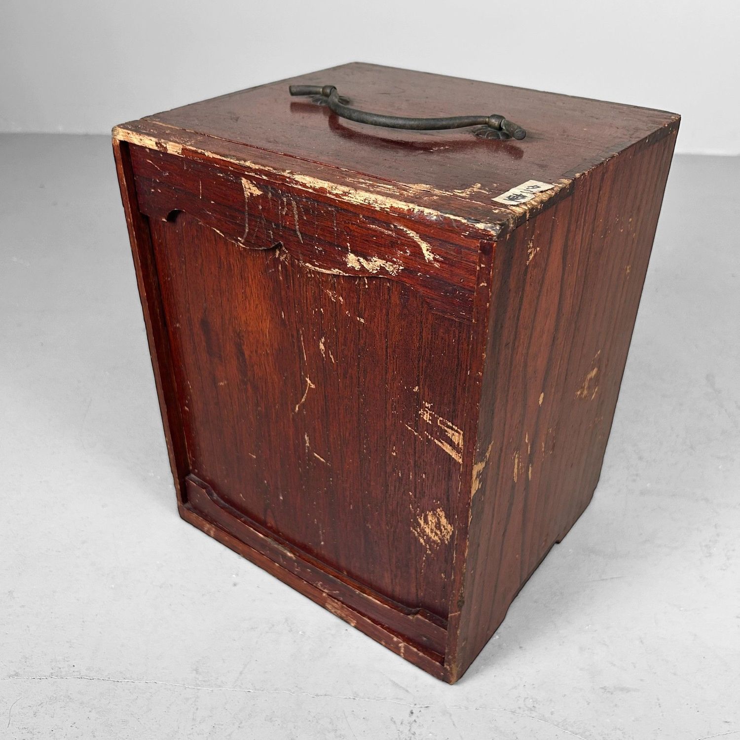 Antieke Houten Opbergkist, Meiji periode, Japan.