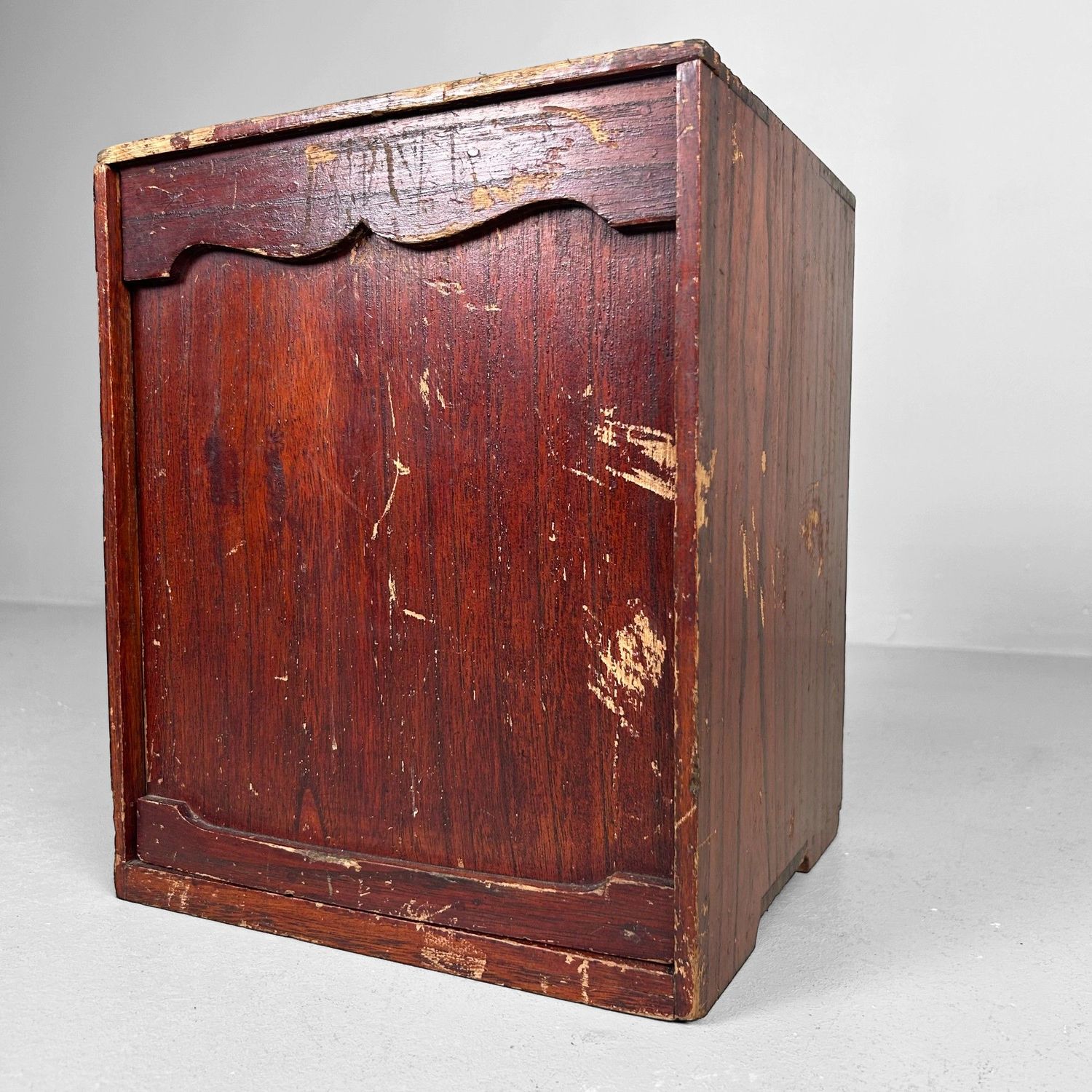 Antieke Houten Opbergkist, Meiji periode, Japan.