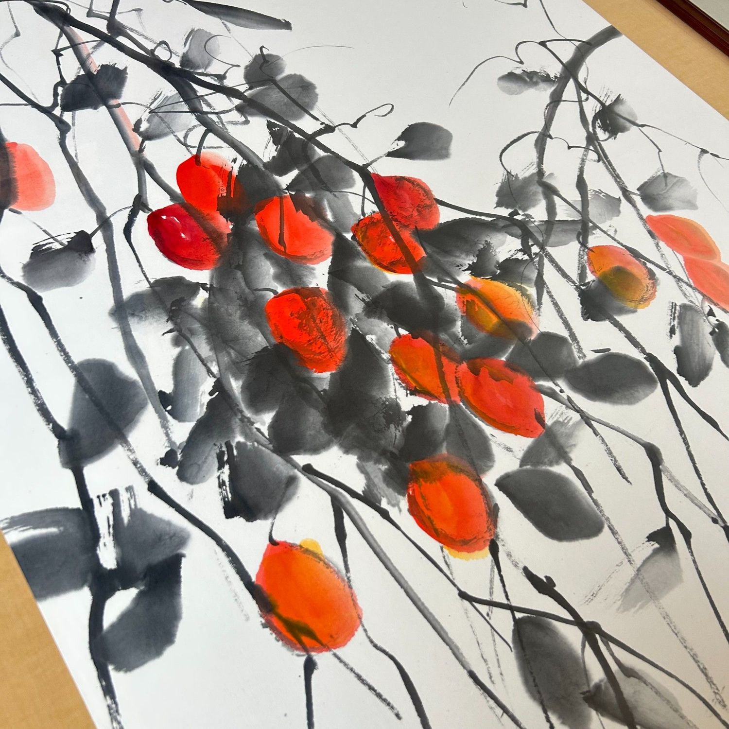 Traditional Japanese Ink Art (Sumi-e) by Miyazawa Shōzan, 1980s