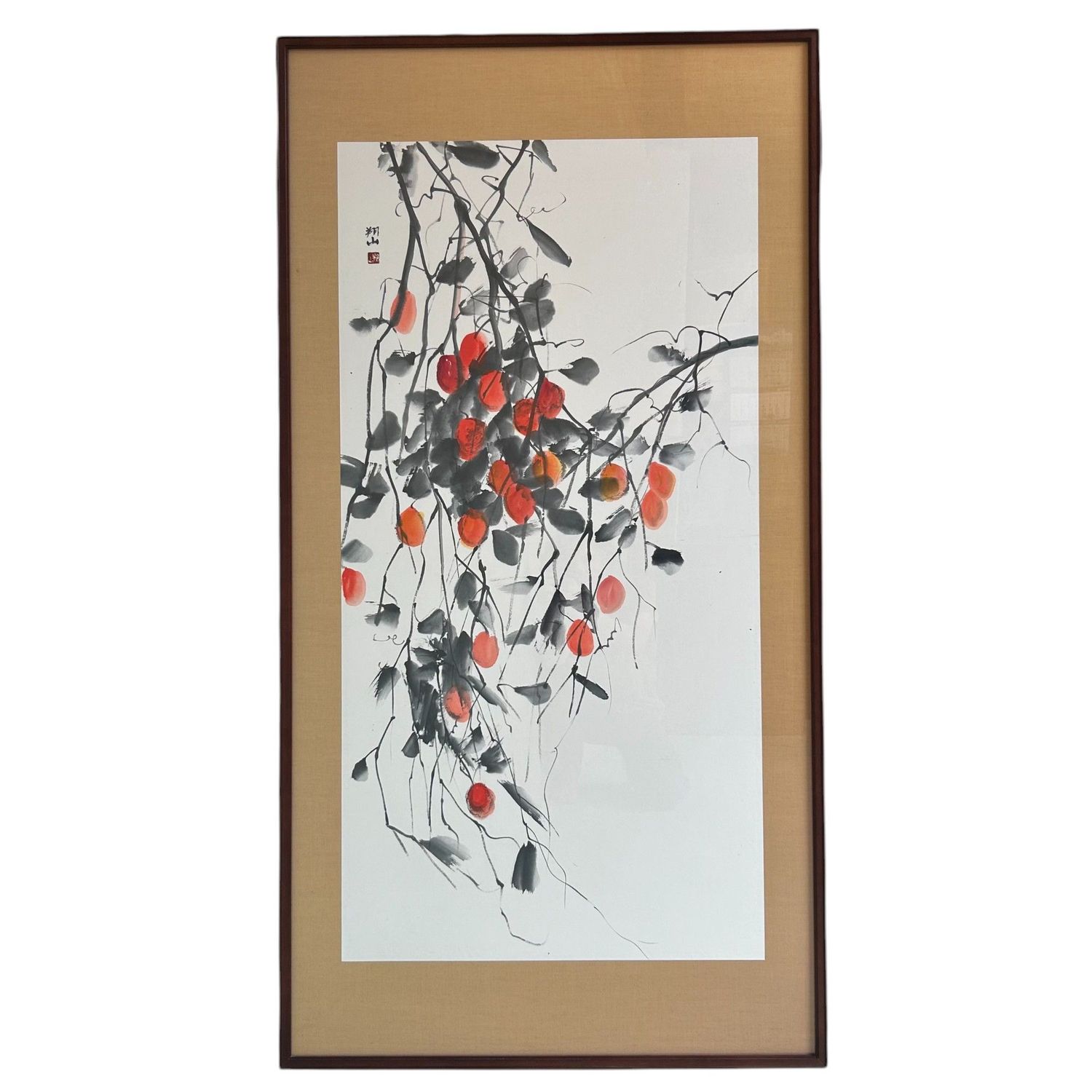 Japanse Penseelschildering Sumi-e door Miyazawa Shōzan, jaren '80