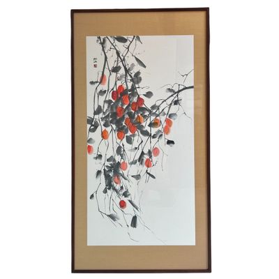 Japanse Penseelschildering Sumi-e door Miyazawa Shōzan, jaren '80
