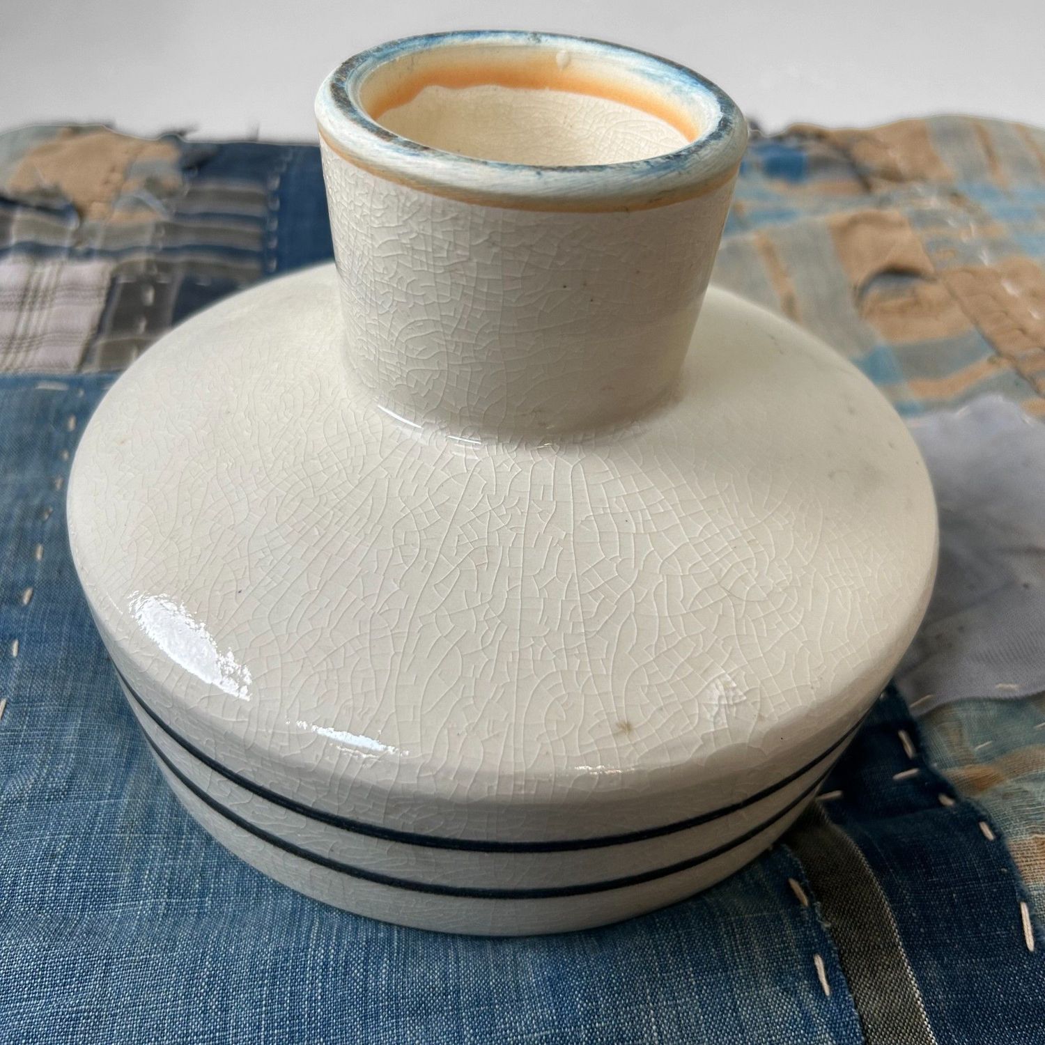 Mid-Century Japanese Ikebana Bowl – 1940s–50s