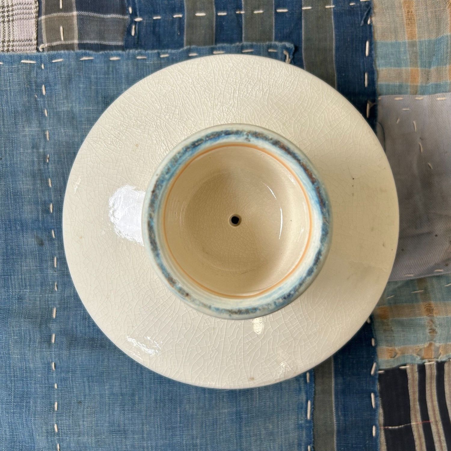 Mid-Century Japanese Ikebana Bowl – 1940s–50s