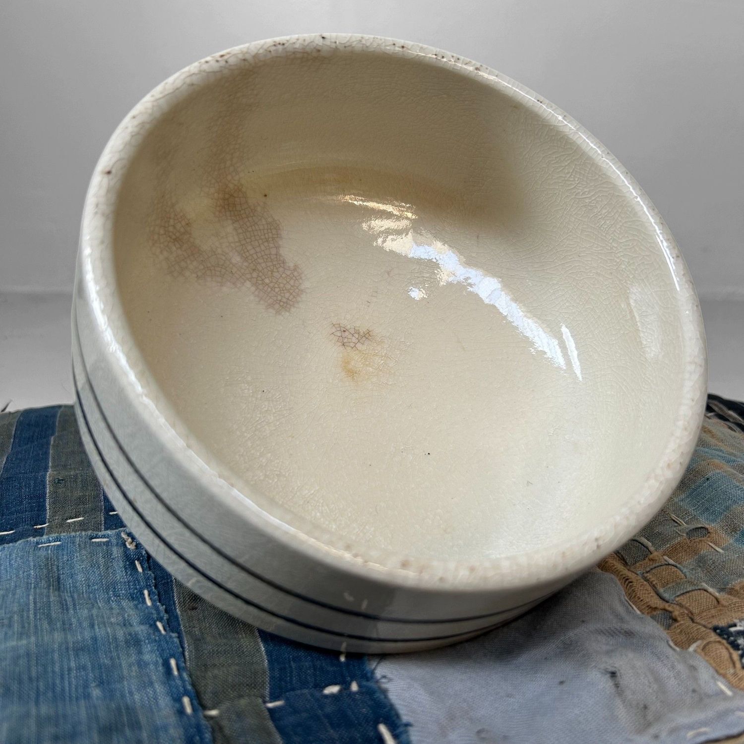 Mid-Century Japanese Ikebana Bowl – 1940s–50s