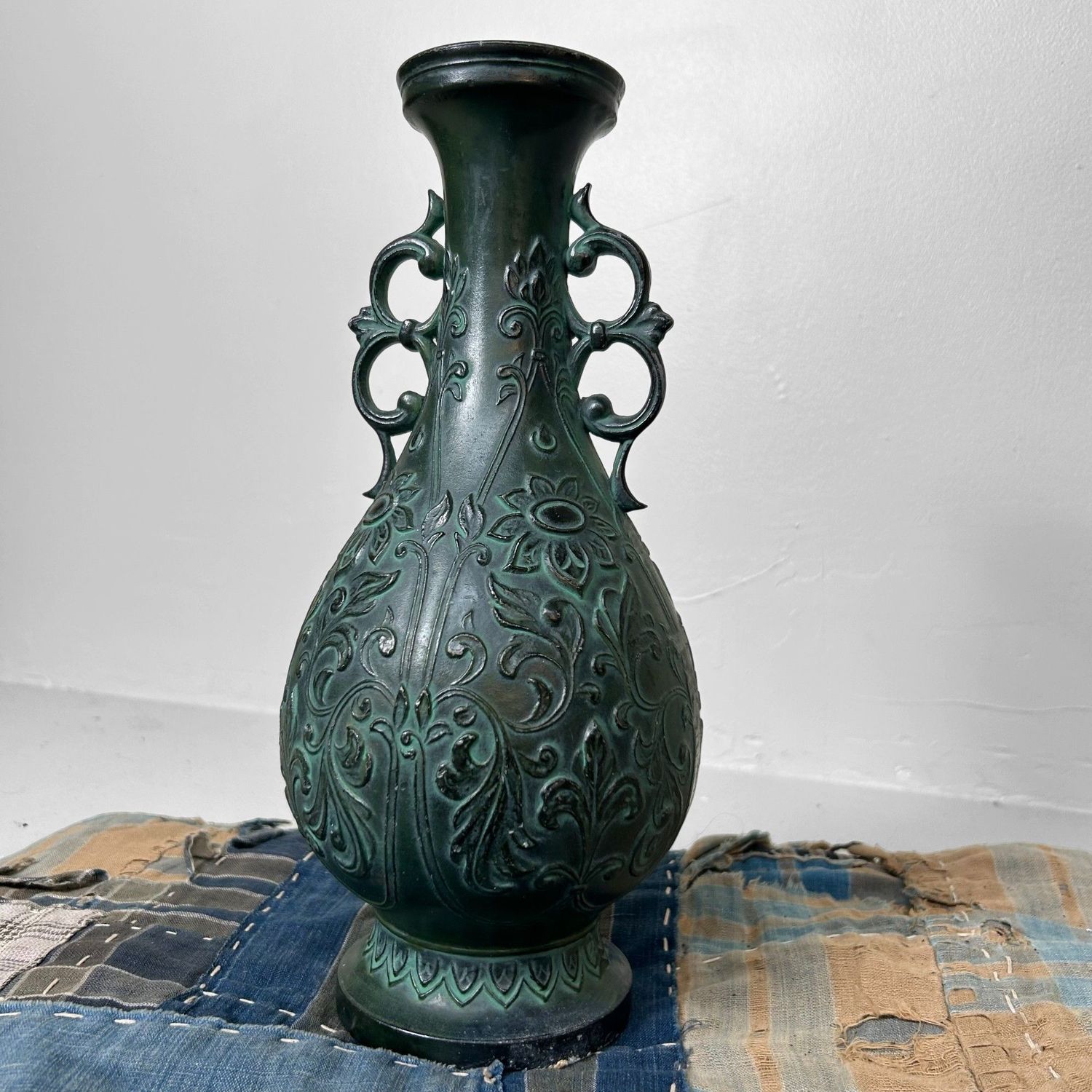 Japanese Takaoka Ikebana Vase, Metalcraft, circa 1950s