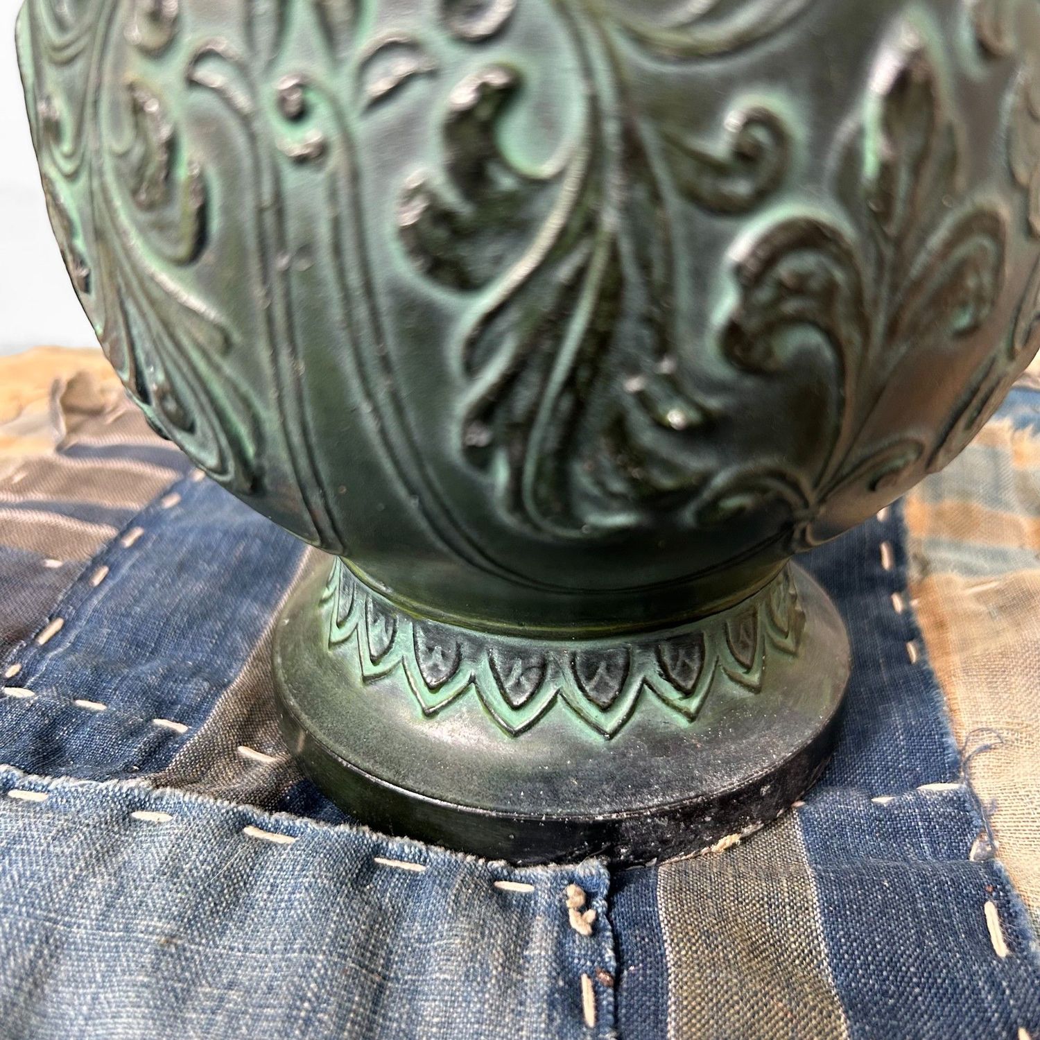 Japanese Takaoka Ikebana Vase, Metalcraft, circa 1950s