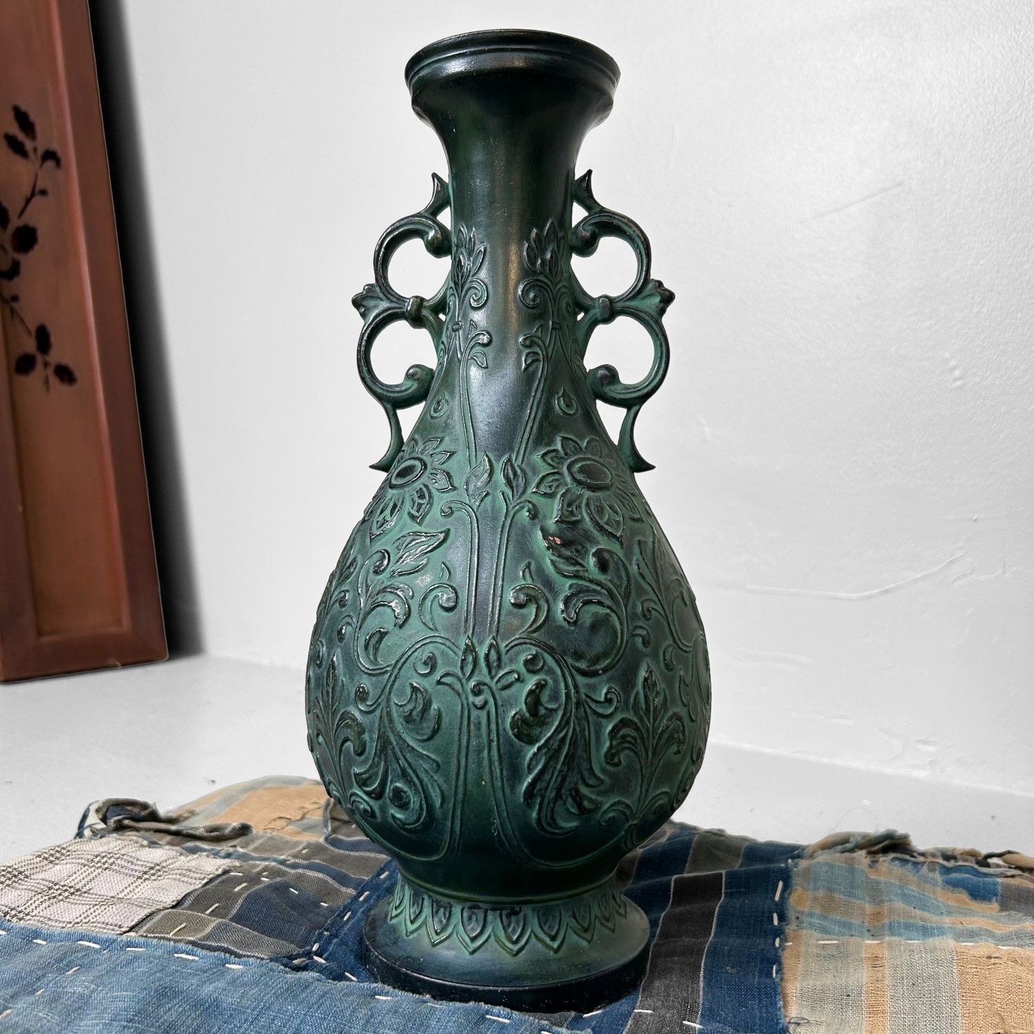 Japanese Takaoka Ikebana Vase, Metalcraft, circa 1950s
