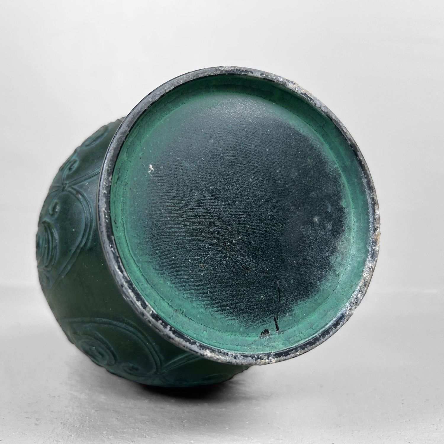 Japanese Takaoka Ikebana Vase, Metalcraft, circa 1950s