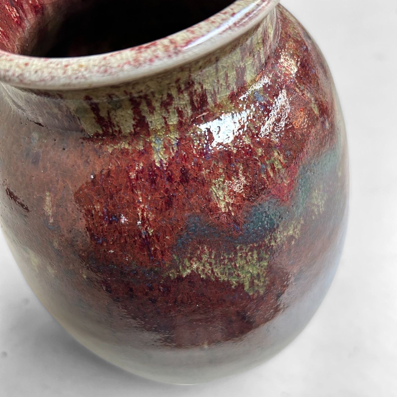 Unique Ceramic Ikebana Vase by Noma Gazan, 1970s, Japan